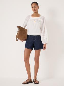 HUSH Raye Textured Sleeve Top, White - view 2, White