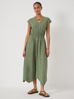 HUSH Klara Seashell Air Flow Maxi Dress containing LENZING™ ECOVERO™ Viscose, Green, Green