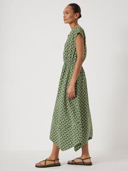 HUSH Klara Seashell Air Flow Maxi Dress containing LENZING™ ECOVERO™ Viscose, Green - view 2, Green