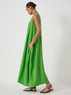 HUSH Liddie Air Floral Barrel Tank Dress containing LENZING™ ECOVERO™ Viscose, Bright Green - view 2, Bright Green