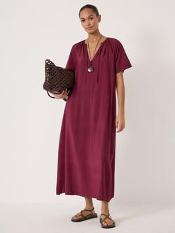 HUSH Liddie Barrel Tank Dress containing LENZING™ ECOVERO™ Viscose, Maroon Red, Maroon Red