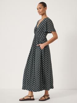 HUSH Nelle Maxi Dress, Blue/Multi - view 2, Blue/Multi