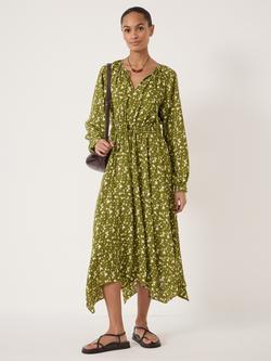HUSH Odelia Floral Chiffon Dress, Green, Green
