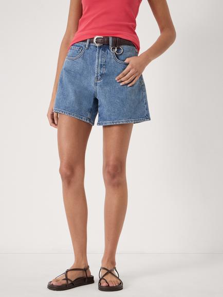 HUSH Essential Stretch Denim Shorts, Light Blue Authentic, Light Blue Authentic