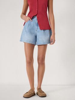 HUSH Larissa Denim Shorts, Light Blue Authentic