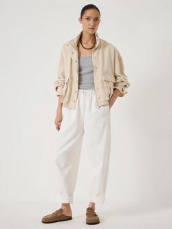 HUSH Supersoft Denim Barrel Leg Jeans, Ecru - view 2, Ecru