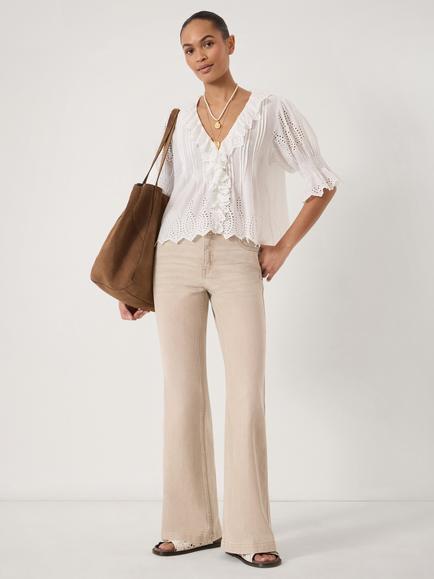 HUSH Ela Bootcut Jeans, Brown Rice - view 2, Brown Rice
