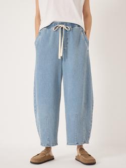 HUSH Rina Barrel Leg Jeans, Light Blue Authentic, Light Blue Authentic