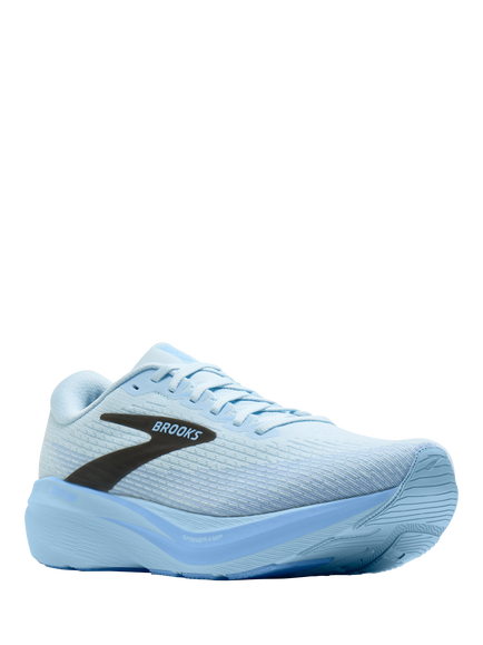 Brooks Ghost AMP Men's Sports Shoes, Blue/Blue/Black - view 2, Blue/Blue/Black