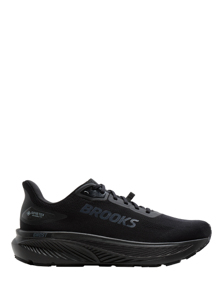 Brooks Ghost GTX Trainers, Black/Black/Ebony, Black/Black/Ebony