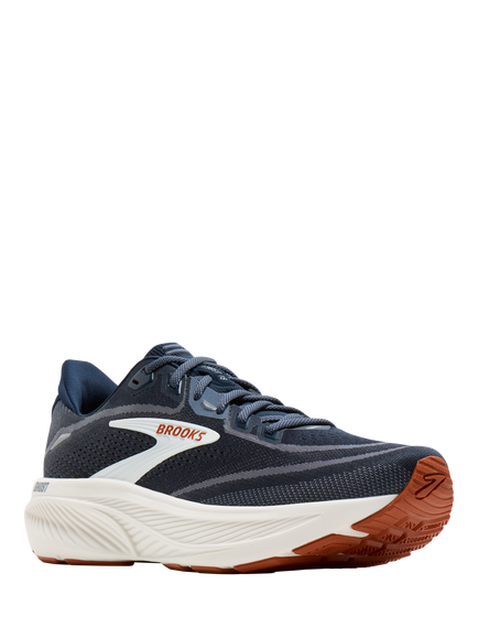 Brooks Ghost Men's Sports Shoes, Navy/Red Earth/Blu - view 2, Navy/Red Earth/Blu