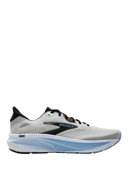 Brooks Ghost Men's Sports Shoes, Wht/Blk/Open Air, Wht/Blk/Open Air