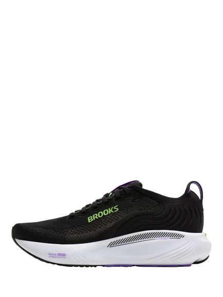 Brooks Adrenaline GTS Women's Sports Shoes, Blk/Pearl/Purple - view 2, Blk/Pearl/Purple