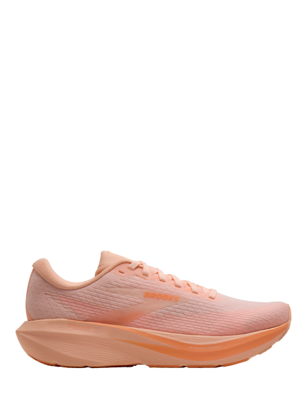 Brooks Ghost AMP Women's Sports Shoes, Peach/Peach/White, Peach/Peach/White