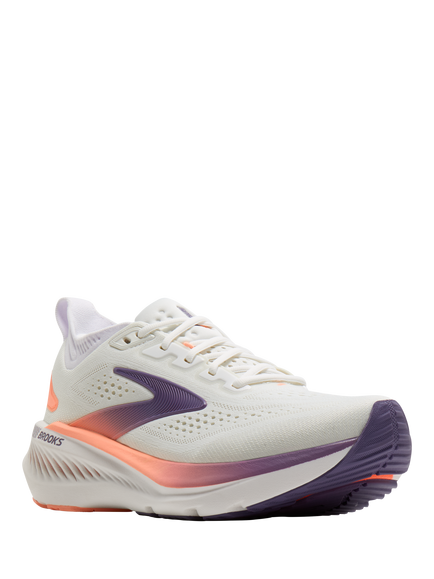 Brooks Glycerin GTS 23 Women's Sports Shoes, Wht/Mld Grape/Clr - view 2, Wht/Mld Grape/Clr