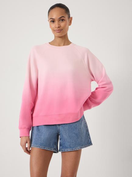 HUSH Aven Ombre Sweatshirt, Azalea Pink, Azalea Pink