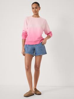 HUSH Aven Ombre Sweatshirt, Azalea Pink - view 2, Azalea Pink