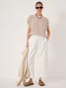 HUSH Petra Stripe Cotton Slub Tank Top, Off White - view 2, Off White