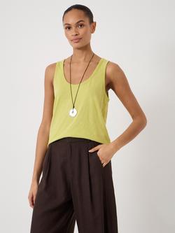 HUSH Cotton Tank Top, Soft Lime Green, Soft Lime Green