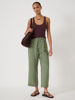 HUSH Air Flow Ankle Grazer Trousers containing LENZING™ ECOVERO™ Viscose, Seashell Green - view 2, Seashell Green