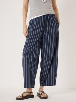 HUSH Juno Striped Trousers, Midnight Navy, Midnight Navy