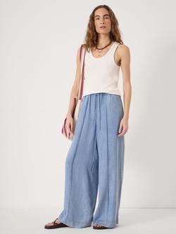 HUSH Petunia Chambray Trousers, Light Washed Denim - view 2, Light Washed Denim