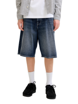 Jack & Jones Kids' Long Denim Shorts, Blue - view 2, Blue Denim