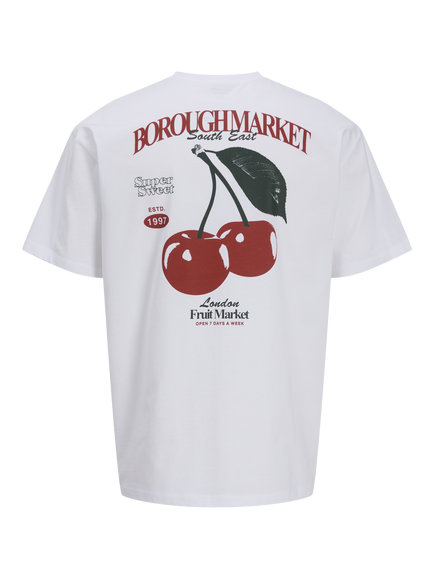 Jack & Jones Kids' Market T-Shirt, Bright White - view 2, Bright White