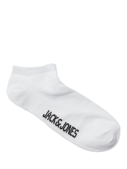 Jack & Jones Kids' Trainer Socks, Pack of 5, White - view 2, White