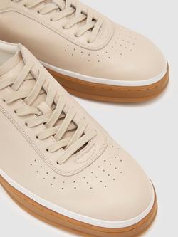 Reiss Anders Trainers, Stone Beige - view 2, Stone Beige