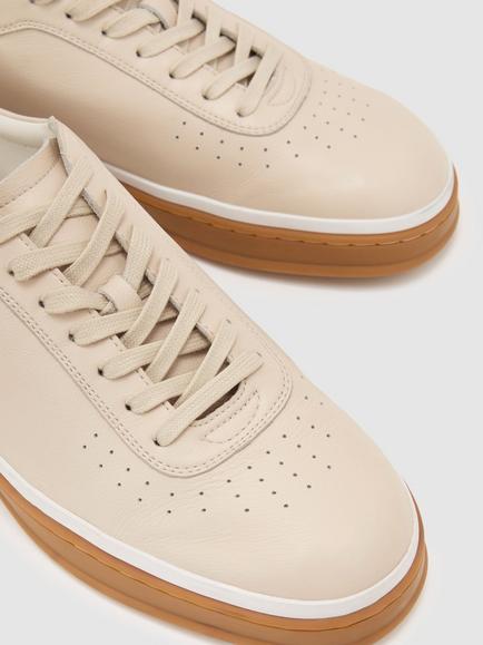 Reiss Anders Trainers, Stone Beige - view 2, Stone Beige