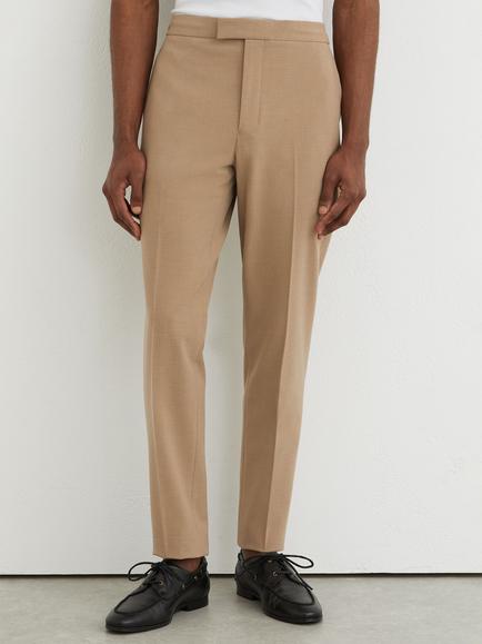 Reiss Found Stretch Slim Fit Drawstring Trousers, Camel, Camel
