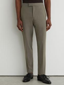 Reiss Found Stretch Slim Fit Drawstring Trousers, Dark Sage - view 2, Dark Sage