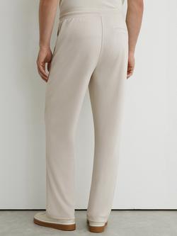 Reiss Lennox Relaxed Jersey Drawstring Trousers, Light Stone - view 2, Light Stone