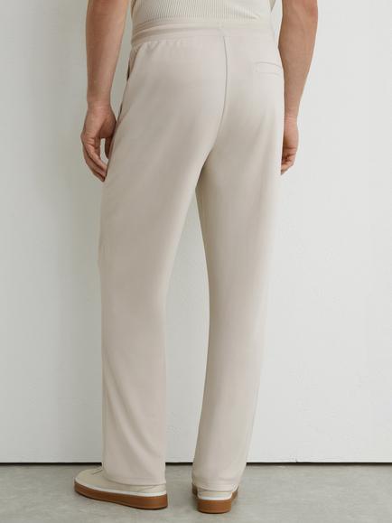 Reiss Lennox Relaxed Jersey Drawstring Trousers, Light Stone - view 2, Light Stone