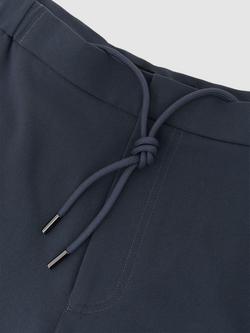 Reiss Deck Drawstring Chino Shorts, Airforce Blue - view 2, Airforce Blue
