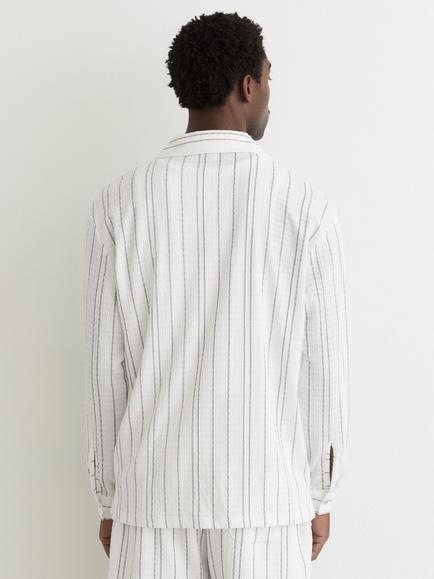 Reiss Ford Regular Fit Stripe Shirt, White - view 2, White