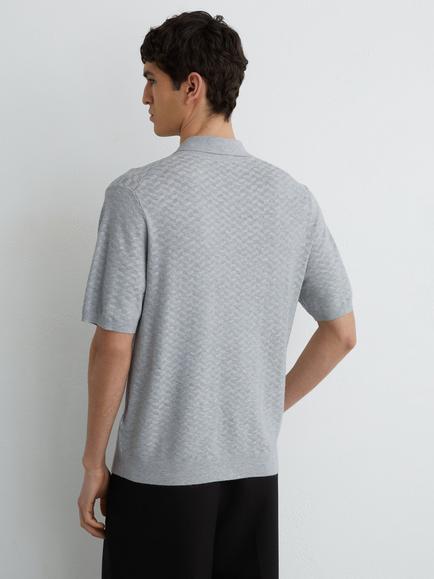 Reiss Phoenix Regular Fit Textured Shirt - view 2, Soft Grey