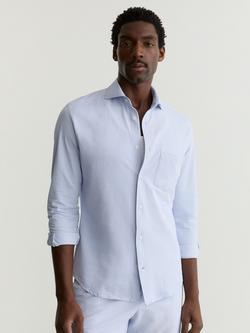 Reiss Solarko Textured Shirt, Soft Blue, Soft Blue