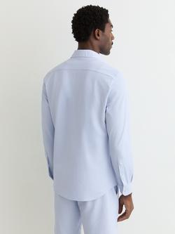 Reiss Solarko Textured Shirt, Soft Blue - view 2, Soft Blue