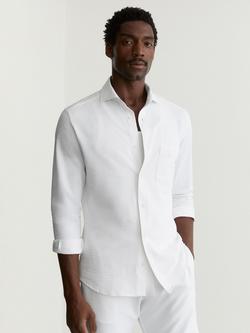 Reiss Solarko Textured Shirt, White, White