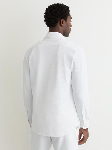 Reiss Solarko Textured Shirt, White - view 2, White