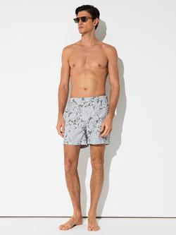 Reiss Presley Fallow Paisley Swim Shorts, Sage Green, Sage Green
