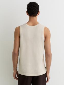 Reiss Watson Textured Sleeveless Vest, Off White - view 2, Off White