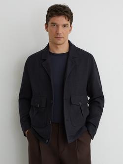 Reiss Gandine Utility Jacket, Navy, Navy