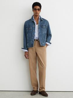 Reiss Place Denim Jacket, Indigo, Indigo