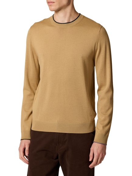 Paul Smith Pure Merino Wool Regular Fit Sweatshirt, Brown, Brown, Brown