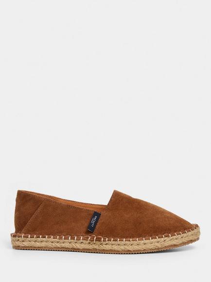 Hackett London Baywatch Suede Espadrille Sandals, Brown