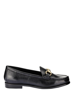Jones Bootmaker Tadley Leather Horsebit Loafers, Black, Black