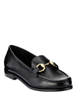 Jones Bootmaker Tadley Leather Horsebit Loafers, Black - view 2, Black